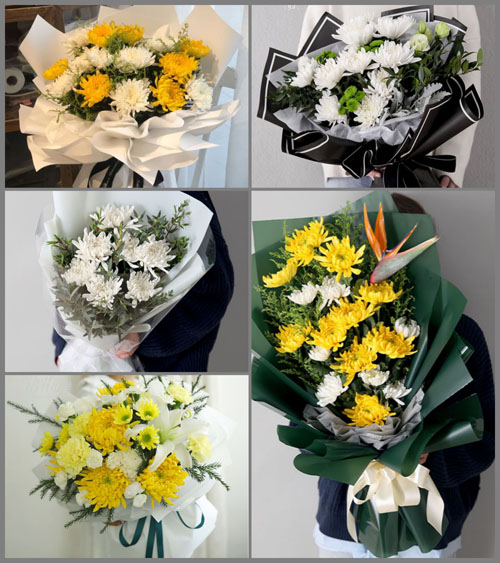 广东揭阳市普宁市大南山街道田坪村白事花束代送